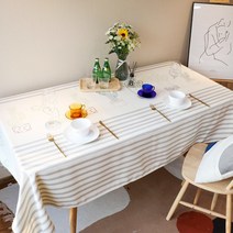 알럽홈 플라워 보헤미아 린넨 식탁보, TYPE 15, 130 x 190 cm