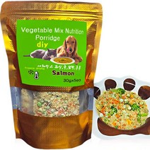 강아지 화식 앤 죽 DIY 야채믹스 연어 습식사료 5p, 150g, 생선, 1개