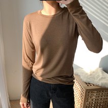 엔비룩 여성용 터치 베이직 긴팔 티셔츠