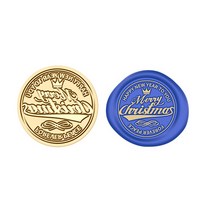 미화부장 크리스마스 실링 왁스 스탬프 씰링 왁스 인장, 1개, 16 SD_052