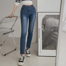패션풀 여성용 리오 밴딩 데님 스키니 28545