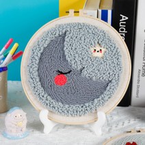 쏘앤영 핸드메이드 스킬자수 DIY 키트, 별달, 1개
