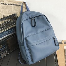 지니얼 여성용 기본 심플 인조가죽 백팩 GA2830