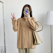 에이홉 줄무늬 수유 티셔츠