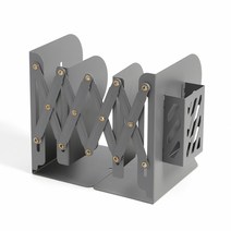 모던라인 접이식 책꽂이 + 연필통 세트, 그레이