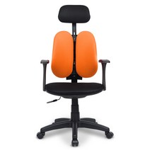 엔젤B 헤더형 책상의자 메쉬, 오렌지