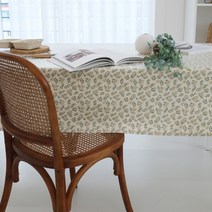 슈가맘 TPU 방수식탁보, 리프 나뭇잎, 4인(145 x 130cm)