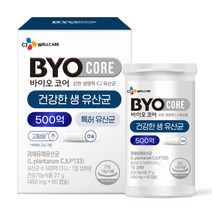 바이오코어 CJ 500억 건강한 생 유산균 27g, 60캡슐, 1개