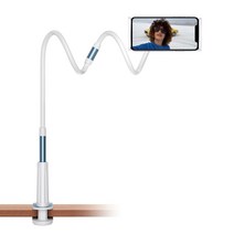 집게형 코브라 핸드폰 거치대 2단 116cm, 블루, 1개