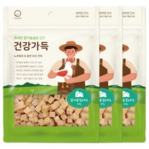 굿데이 강아지 건강가득 큐브간식 300g, 3개, 닭가슴살 + 치즈 혼합맛