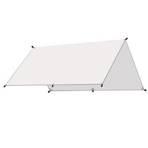 캠핑 타프 300 x 400 cm, 화이트(타프), 랜덤발송(파우치), 1개