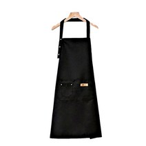 올나인 심플한 작업복 앞치마, A 블랙, 1개