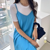 세컨그라운드 여성용 슬림 핏 3부 티셔츠