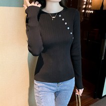 어썸풀 여성용 크로첼 언발 니트