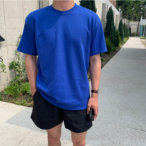 남성용 로댄티 라운드 반팔티