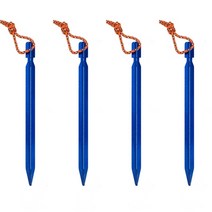 마켓피아 야외 캠핑 텐트용 단조팩 03 블루, 4개