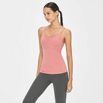 뮬라웨어 여성용 브이넥 롱 브라탑 MWWBBR094