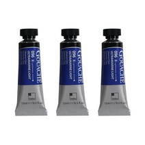 신한화구 전문가 과슈 3p 울트라마린 라이트 B, 15ml, 1색