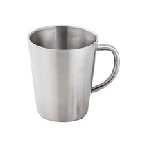 이중진공 스텐 머그컵 370ml, 실버, 1개