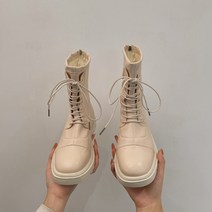 통굽 슬림라인 마틴부츠