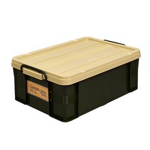 코멕스 다용도 캠핑 수납박스 40L, 밀리터리 그린, 1개