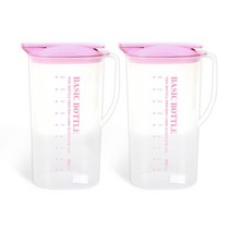 마이스타일 베이직 원터치 물병 2p, 핑크, 2300ml
