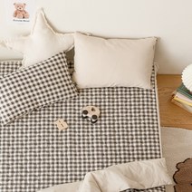 쉬즈홈 순면누비 안심 방수패드, 피아제브라운