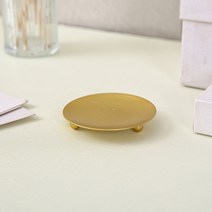 심쿵마켓 양초 트레이 촛대 02 소 2p, 골드
