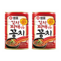 샘표 김치찌개전용 꽁치 통조림, 2개, 400g