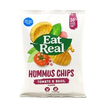 잇리얼 비건스낵 후무스칩 토마토 앤 바질 45G, 1개