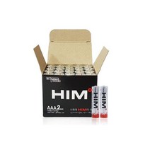 HIM 알카 AAA 건전지 LR03 1.5V 20알 벌크 힘, HIM 알카 AAA 건전지 LR03 1.5V 20알 벌