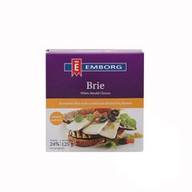 엠보그EMBORG 덴마크 브리 치즈125g3개 brie cheese, 단품