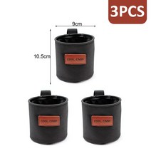 미니트레일러 폴딩 웨건 캠핑 텐트 카트 야외 컵 홀더 의자 스탠드 휴대용 범용 음료 병 유모차 낚시 피크닉용, [03] 3PCS