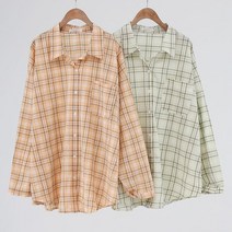 아이우먼 빅사이즈사랑해요 K847L302 톡톡컬러체크카라셔츠 LY