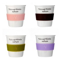 [웹셀] 미니에코사랑컵(4인조) 190ml - 종이컵 용량의 에코머그, 색상:없음, 색상:없음