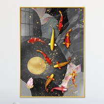 아트블루 부자되는 물고기 구어도 그림 풍수 인테리어 소품 액자, 1번 구어도_CC