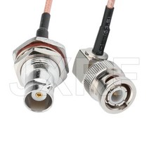 BNC 남성 여성 직각 HD-SDI 케이블 RG316 RF 동축 안테나 피그 테일 점퍼 50 Ohm 커넥터 어댑터, 07 No 7_03 20CM