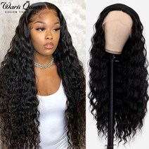 red deep body wave lace front wig 합성 가발 for black women lace frontal wig with baby hair 26inch long, 레이스014