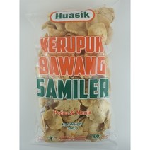 킹푸드 인도네시아 끄루뿍 바왕 사밀에르200g Samilre King of Krupok Bawang Indonesia, 200g, 1개