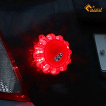 [카라멜] 차량용 경광등 경고등 램프 자동차 비상등 안전용품, A타입(원형), 블루, 1개