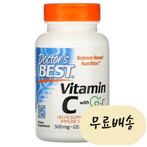 닥터스 베스트 Q-C Quali-C 함유 영국산 비타민 C 아스코르브산 아스코르빈산 ascorbic acid 500mg 베지개입 120개입 [미국 직배송], 1개, 120개