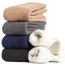Yoicy 남성용 헤비 울 양말 세트 멀티1 수퍼 식 3팩, Multi1-5pack Super Thick Mixco