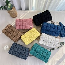 도두리 DIY 손뜨개 코바늘 뜨개질 가방 만들기 키트 패키지 뜨기 아이비백 - 동영상제공, 아이비백(백설기)