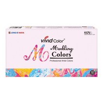 대진교육 종이나라 비비드 마블링 물감 12ml 12색