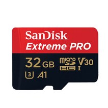 마이크로SD 메모리카드Sandisk Extreme PRO 카드 64GB 128GB 256GB A2 클래스 10 UHS-I U3 최대 속도 읽기, 01 32GB