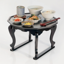 고급 옻칠 호족반 3size 돌상 백일상 차림 개다리 소반 원목 밥상 미니 좌식 테이블