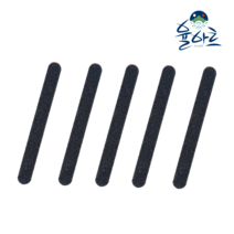 율아트 100방 180방 사포 스틱 5개 세트, 양면 사포 5개 세트