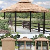 감성 원두막 조립식 정원 카페 인테리어 야자수, D_4x4m