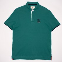 2568.에이글 자수 무지 반팔 카라티셔츠/정품/남성 M