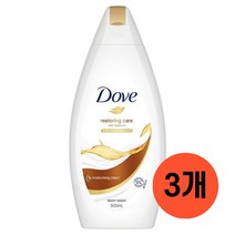 도브 Dove 바디 워시 리스토어링 케어 캐스터 오일 500ml 3개
